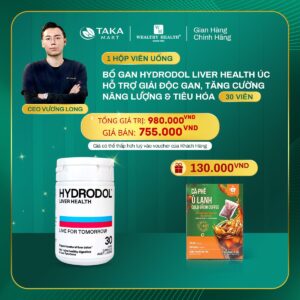Viên uống Hydrodol Liver Health – Hỗ trợ chức năng gan (30 viên)