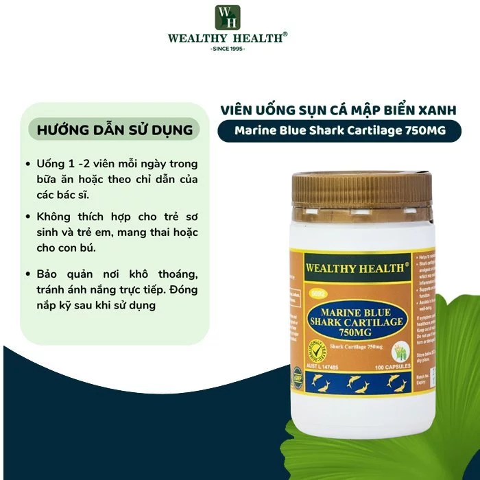 Viên nang sụn cá mập biển xanh 750MG - Ảnh 5